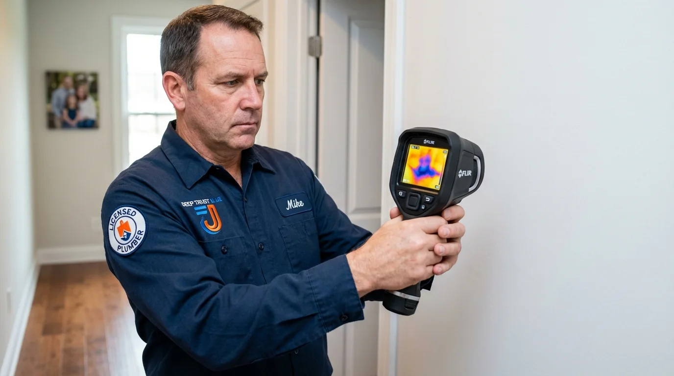 Thermal imaging leak detection by Johns Plumbing LLC in Tangent